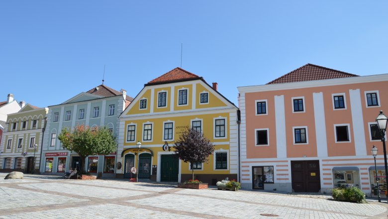 Town houses on the main square, © Stadtgemeinde Zwettl Town houses on the main square, © Stadtgemeinde Zwettl