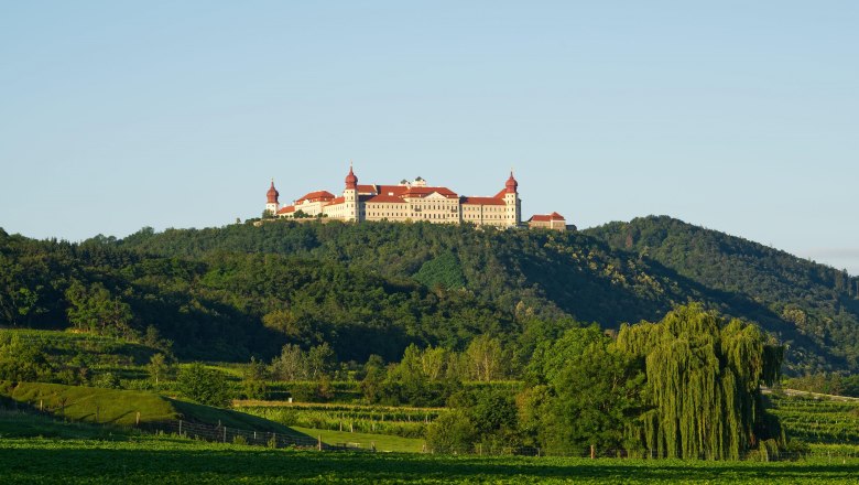 Göttweig Abbey high up on the mountain, © Bernhard Rameder Göttweig Abbey high up on the mountain, © Bernhard Rameder