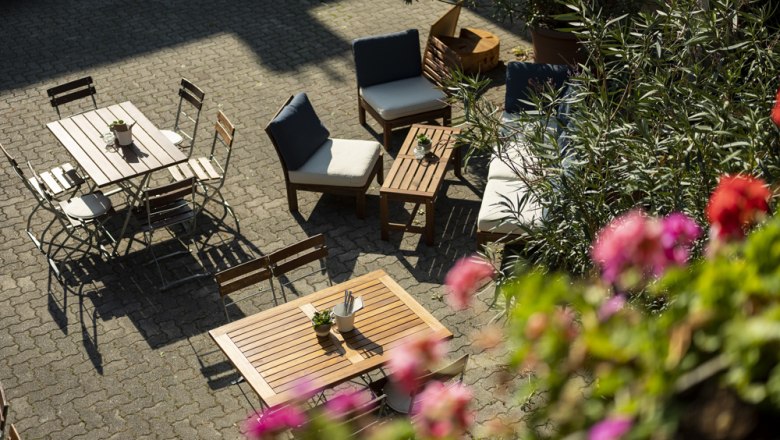 Guest garden in the inner courtyard, © Niederösterreich Werbung/Michael Reidinger Guest garden in the inner courtyard, © Niederösterreich Werbung/Michael Reidinger