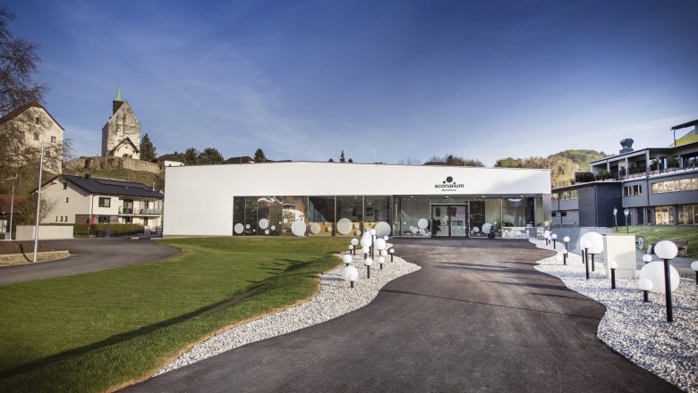 Event center with interactive exhibition "Sconarium", © Gemeinde Bad Schönau, Stefan Knittl Event center with interactive exhibition "Sconarium", © Gemeinde Bad Schönau, Stefan Knittl