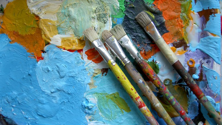 Brushes and paints, © akademie.Geras Brushes and paints, © akademie.Geras