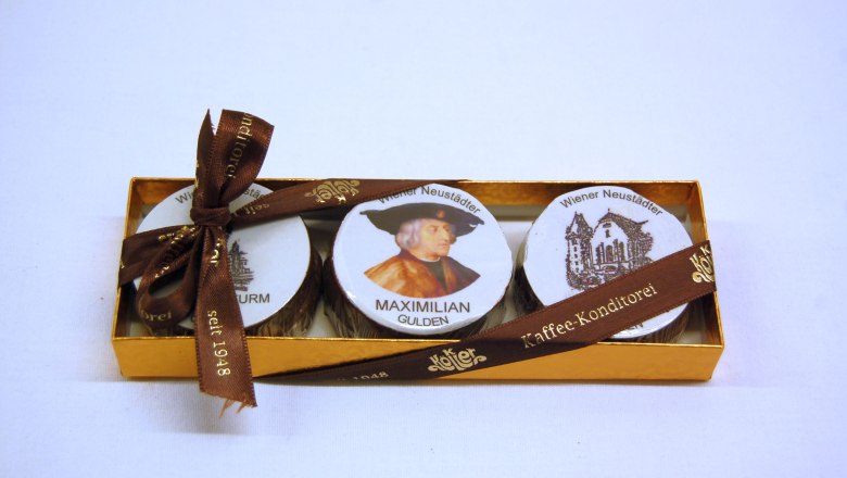 a wr Neustadt Maximilian gulden, © Konditorei Köller a wr Neustadt Maximilian gulden, © Konditorei Köller