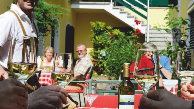 Socializing in the courtyard, © Steve Haider Socializing in the courtyard, © Steve Haider