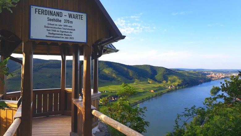 Generally renovated Ferdinand-Warte, © Gemeinde Mautern Generally renovated Ferdinand-Warte, © Gemeinde Mautern