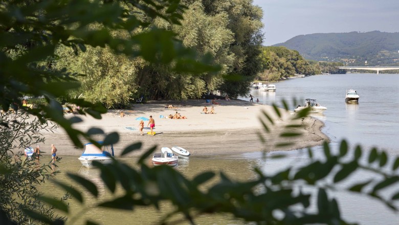 Danube beach in Luberegg, © Donau NÖ/Barbara Elser Danube beach in Luberegg, © Donau NÖ/Barbara Elser