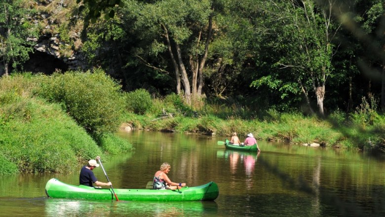 Kenuzás a Thaya-n, © JUFA Raabs Kenuzás a Thaya-n, © JUFA Raabs