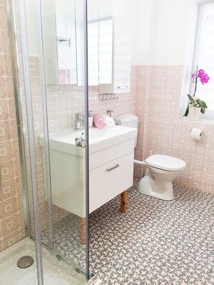 Bathroom of the vacation apartment, © Sonja Lange Bathroom of the vacation apartment, © Sonja Lange