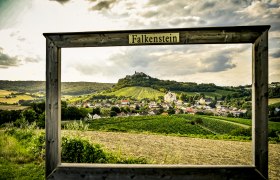 View of Falkenstein castle ruins, © Weinviertel Tourismus / POV Robert Herbst View of Falkenstein castle ruins, © Weinviertel Tourismus / POV Robert Herbst