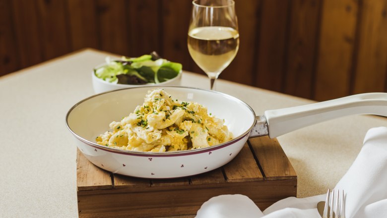 Beliebter Klassiker: Eiernockerl, © Niederösterreich Werbung/David Schreiber Beliebter Klassiker: Eiernockerl, © Niederösterreich Werbung/David Schreiber