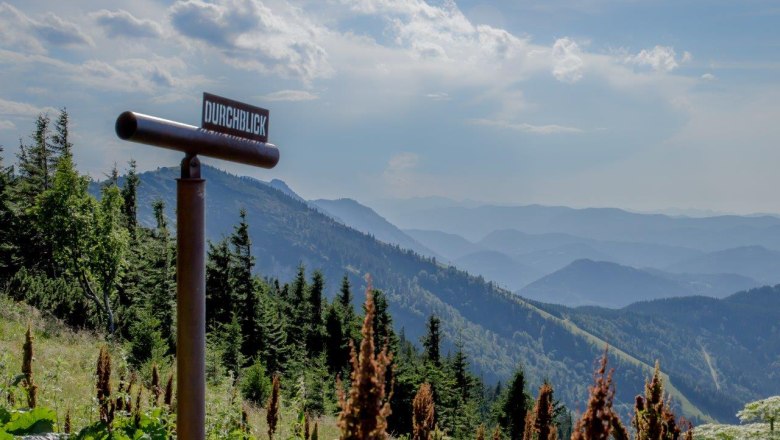 View through the panoramic telescope, © Ludwig Fahrnberger