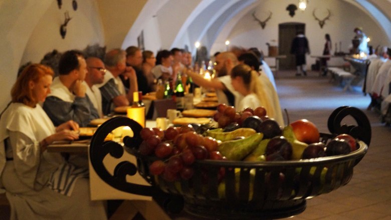 Knights' dinner at Rosenburg Castle, © Schlossschenke