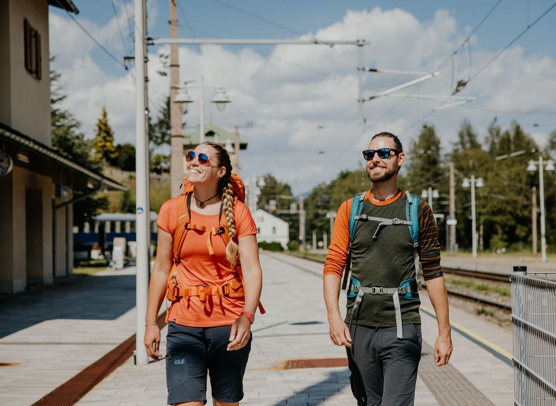 Érkezés Semmering vasútállomásra