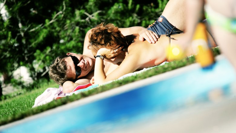 Lounging on the sunbathing lawn, © weinfranz.at