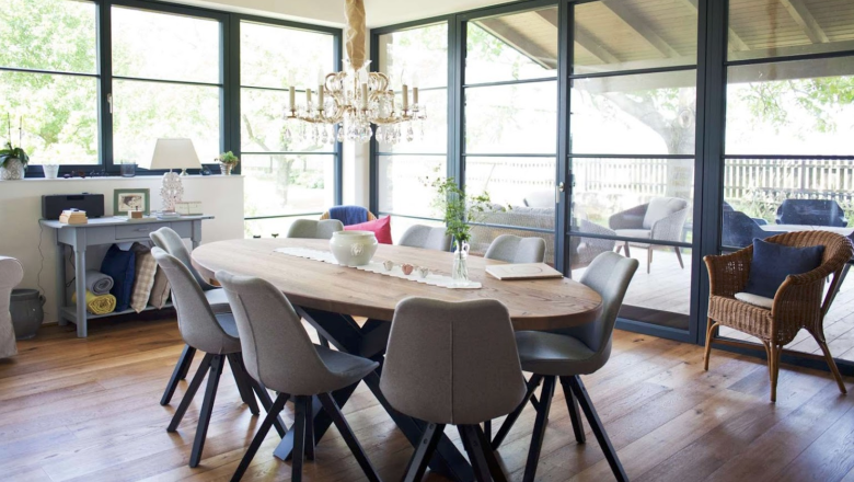 Living room in the 5-person house, Rohrau, &copy; Simon K&auml;fer