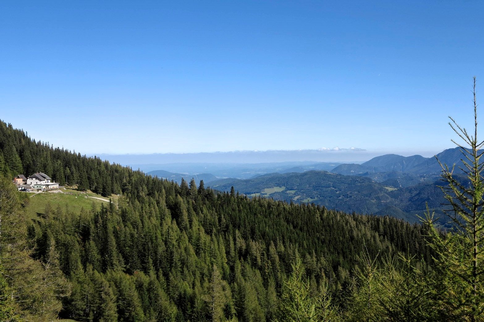 Kilátás a Waxriegelhaus felé