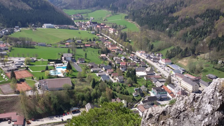 View of the Charterhouse from the Kirchstein, © Marktgemeinde Gaming