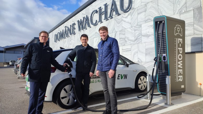 EVN fast charging station at Domäne Wachau, © Domäne Wachau