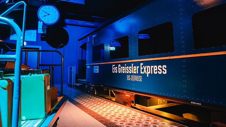Eis-Greissler ice cream time travel express train, &copy; Blochberger Eisproduktion GmbH