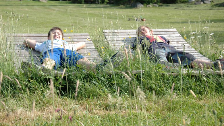 A réten feküdni és bárányfelhőket számolgatni, © Waldpension Nebelstein/ Fam. Schmidt