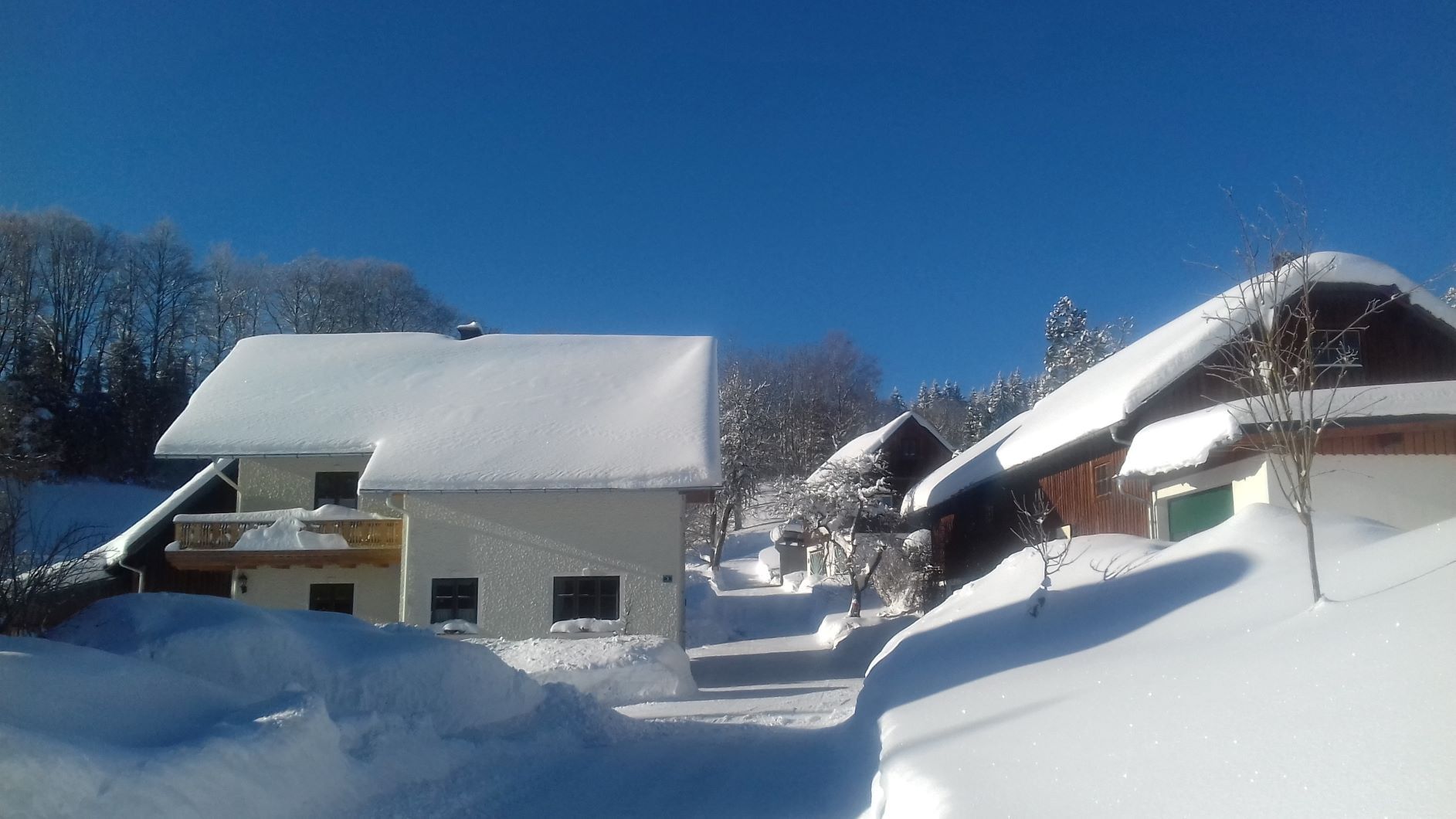 Ház kilátás télen