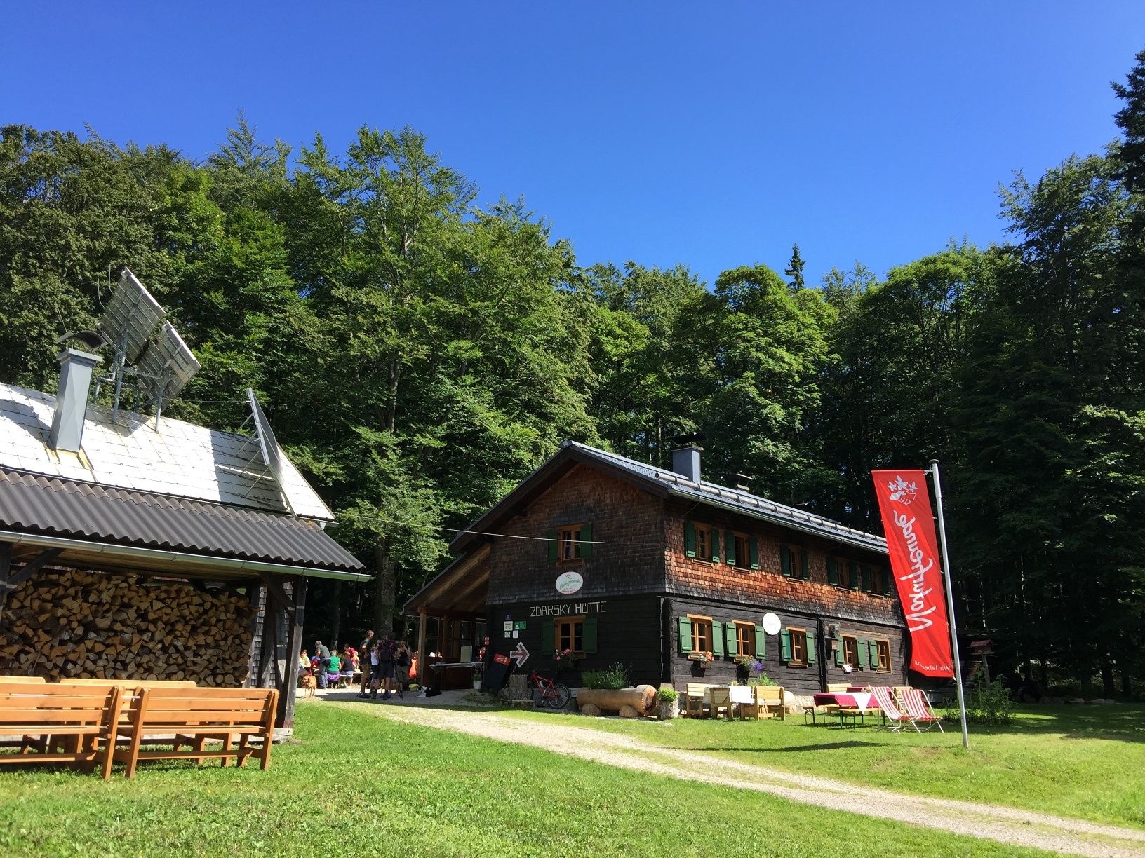 Turistaház a Traisenbergen