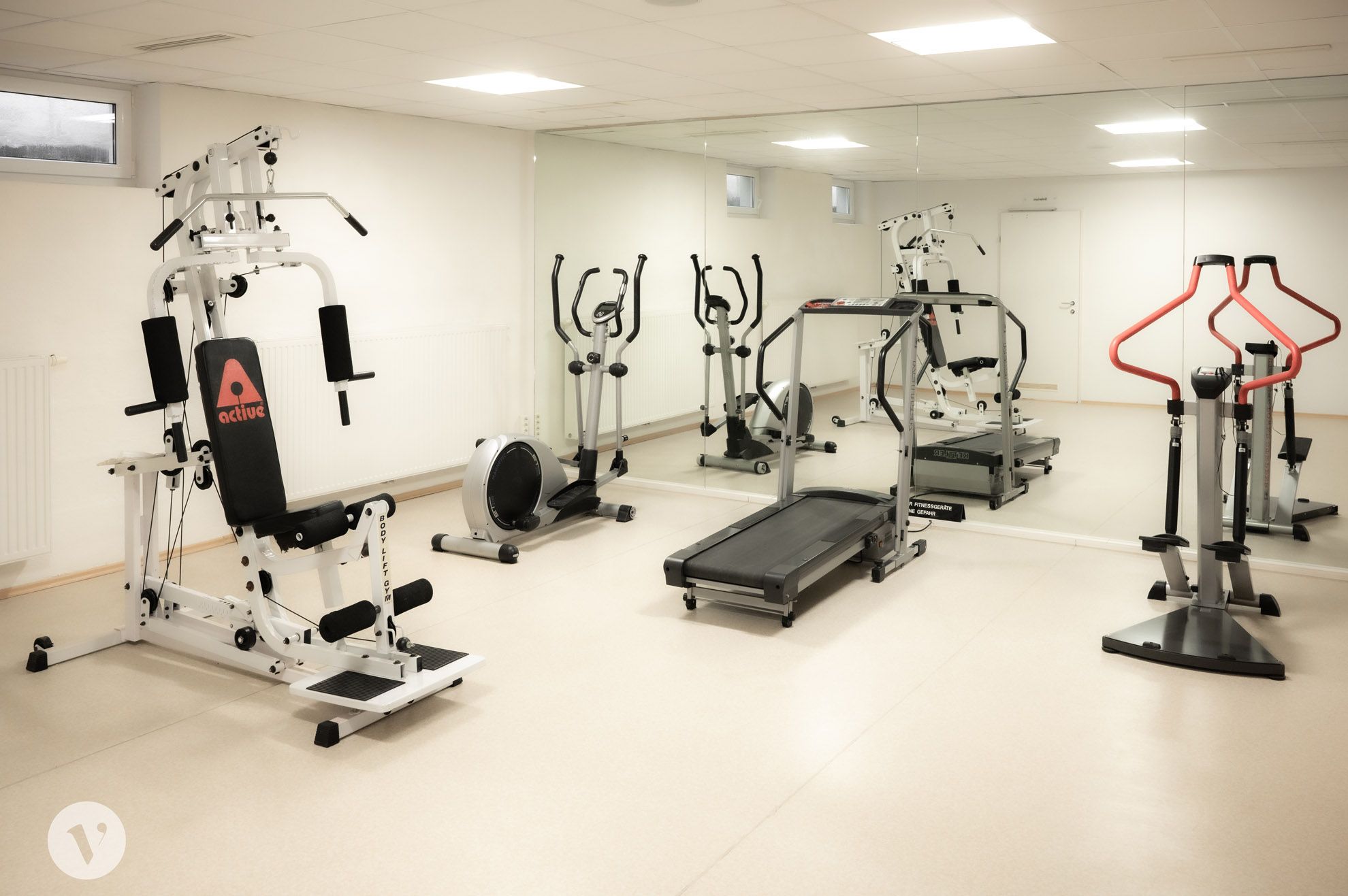 Fitnessraum in der Wellnesswelt 
