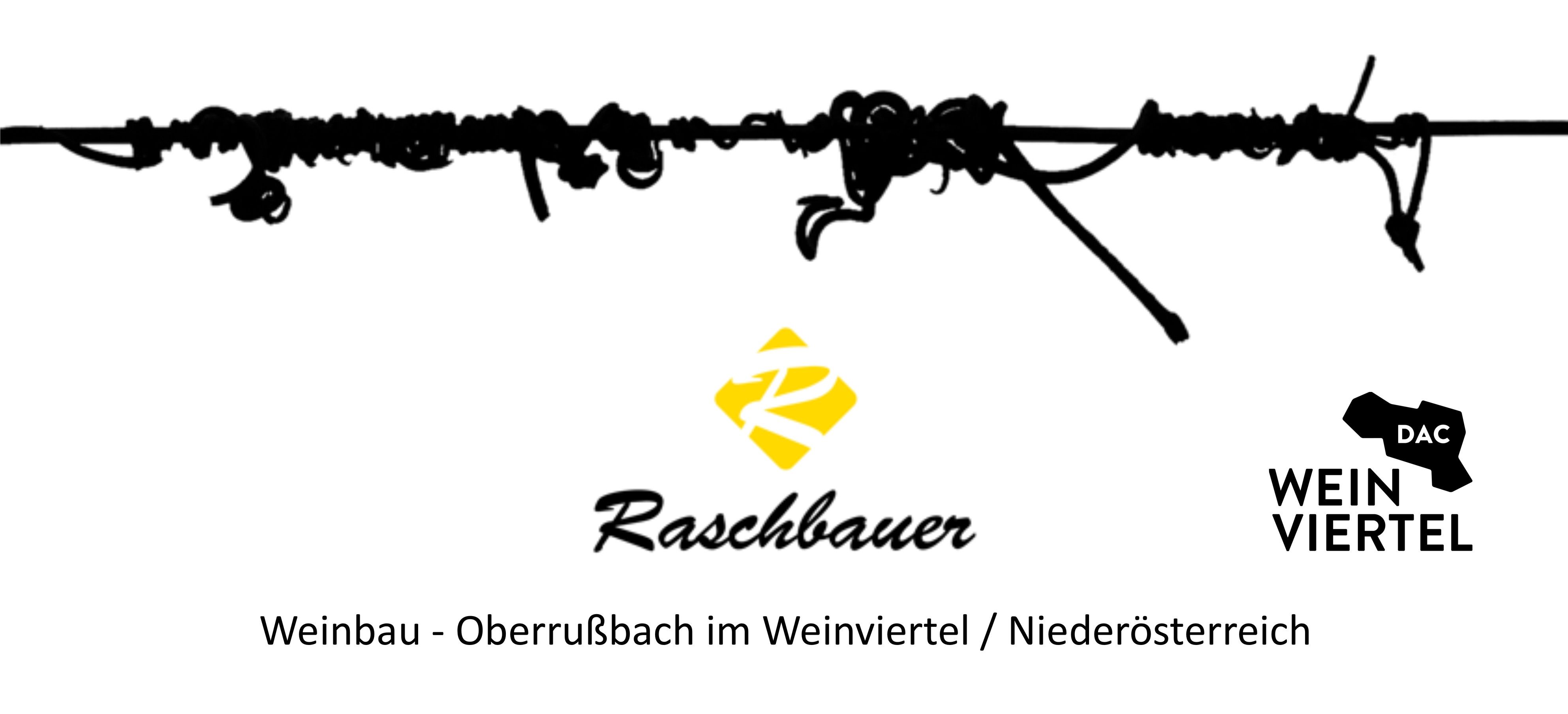 A Raschbauer Weinbau logója a Weinviertelben, Alsó-Ausztriában.