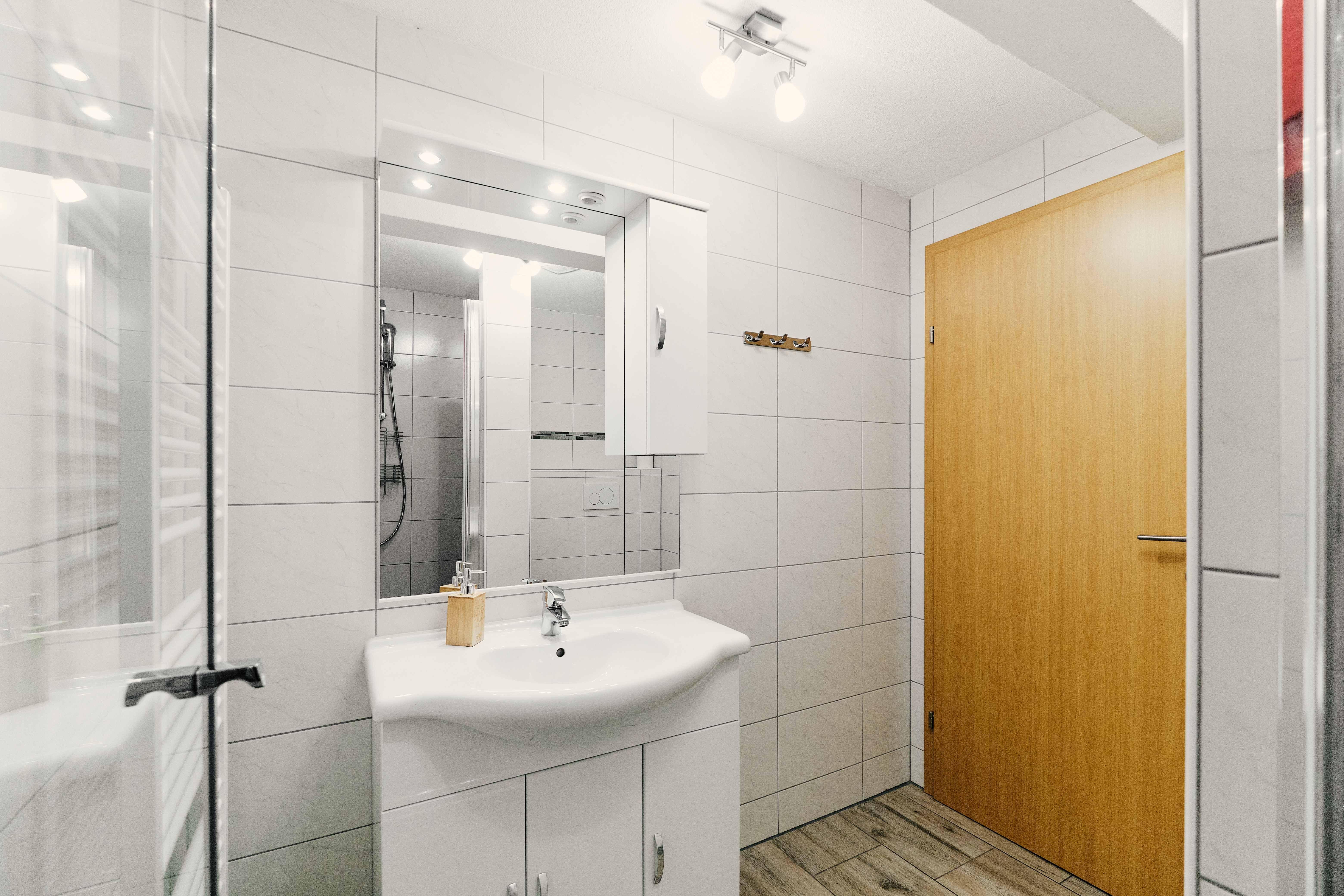 A Mukuhli apartman fürdőszobája