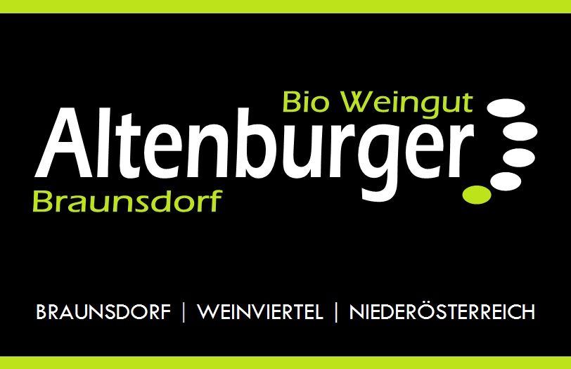 Az Altenburger bioborászat logója Braunsdorfból, Weinviertel, Alsó-Ausztria.