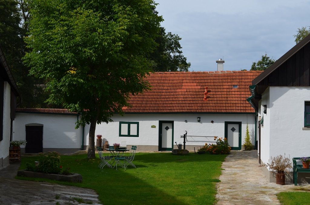 A Landhaus Lunkowitz belső udvara