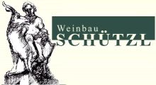 A Weinbau Schützl logója szoborral és szöveggel.