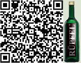 Egy QR-kód egy "bully" feliratú zöld palack mellett.