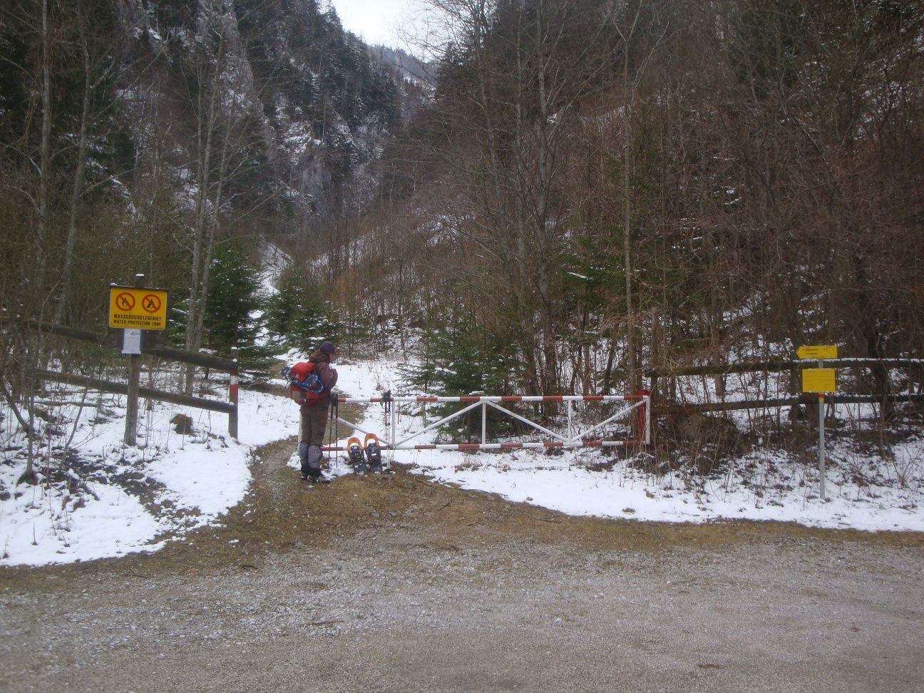 Parkoló a Kesselgrabennél