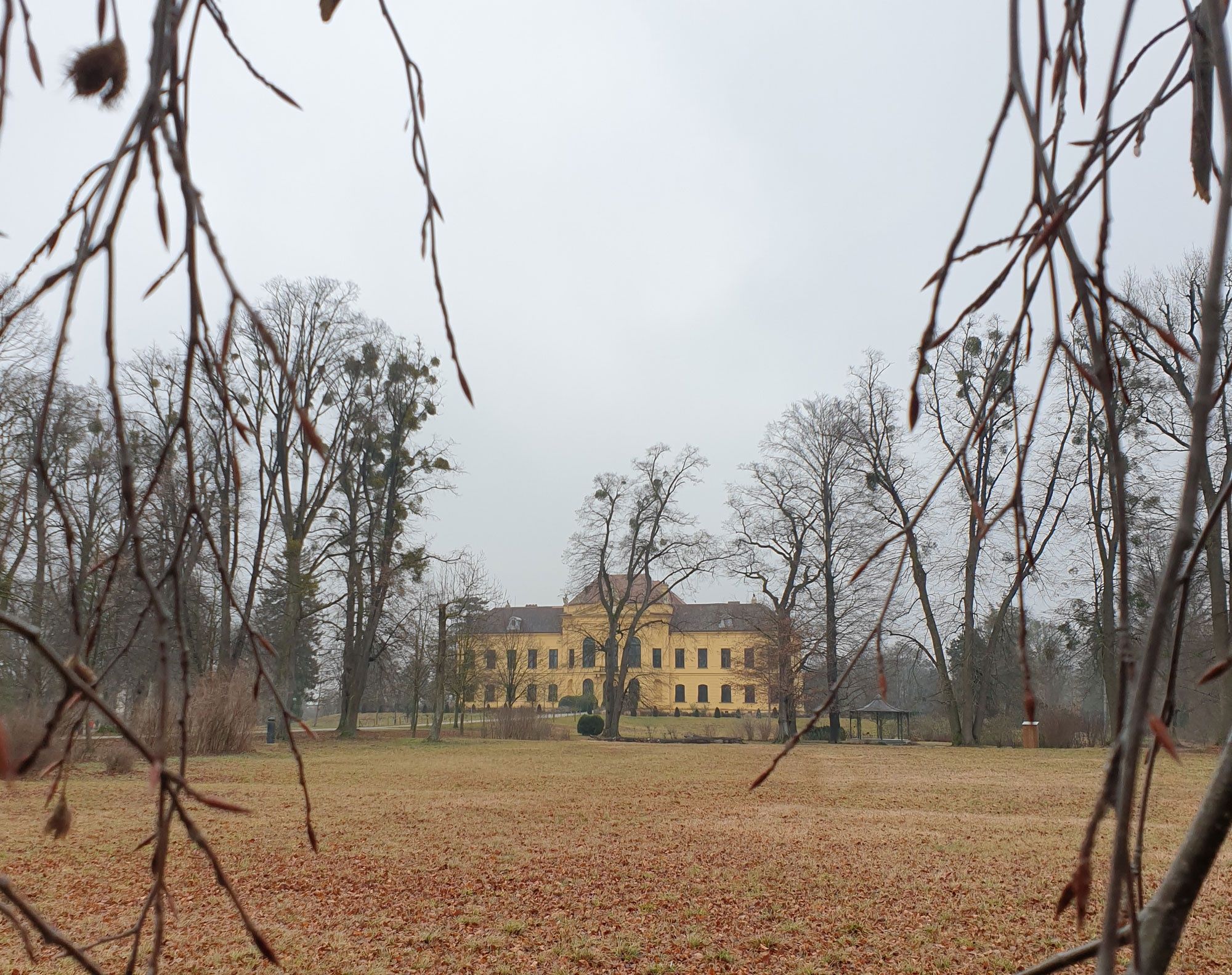 Eckartsau kastély télen