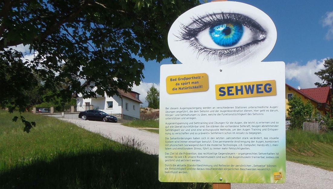 Start tábla Sehweg