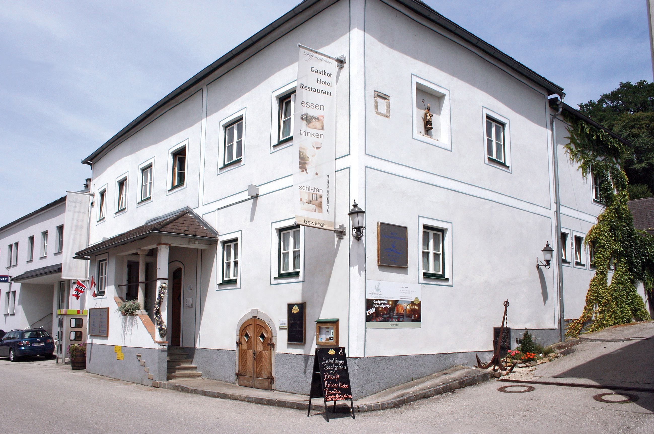 Schiffsmeisterhaus Ardagger, egy történelmi épület étteremmel és szállodával.