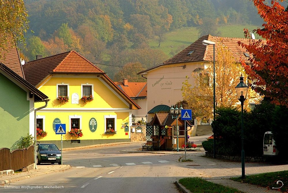 Tűz Laaben főtere