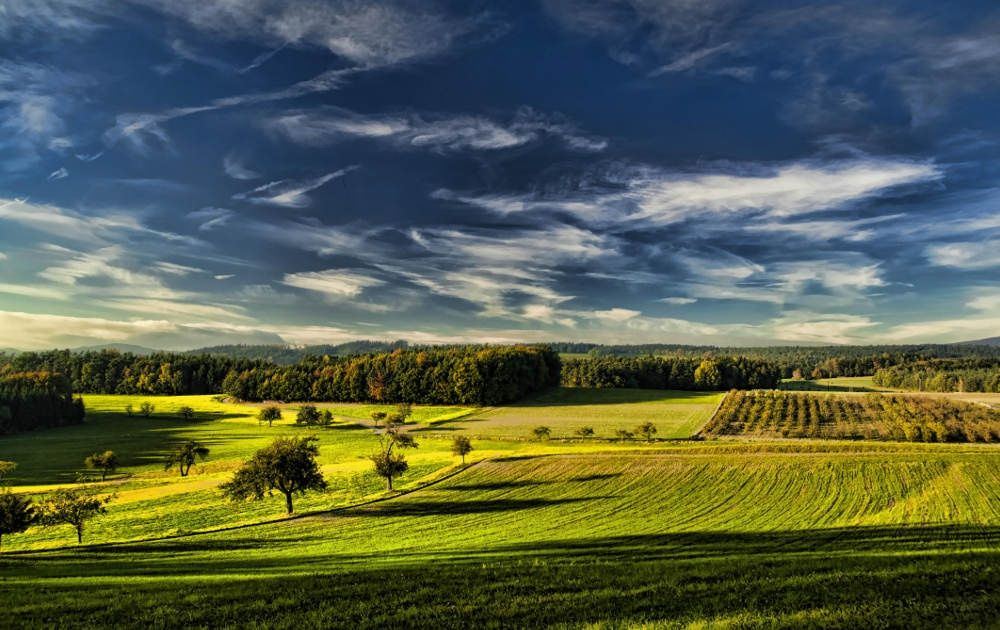 Emmersdorf környéki rétek és mezők