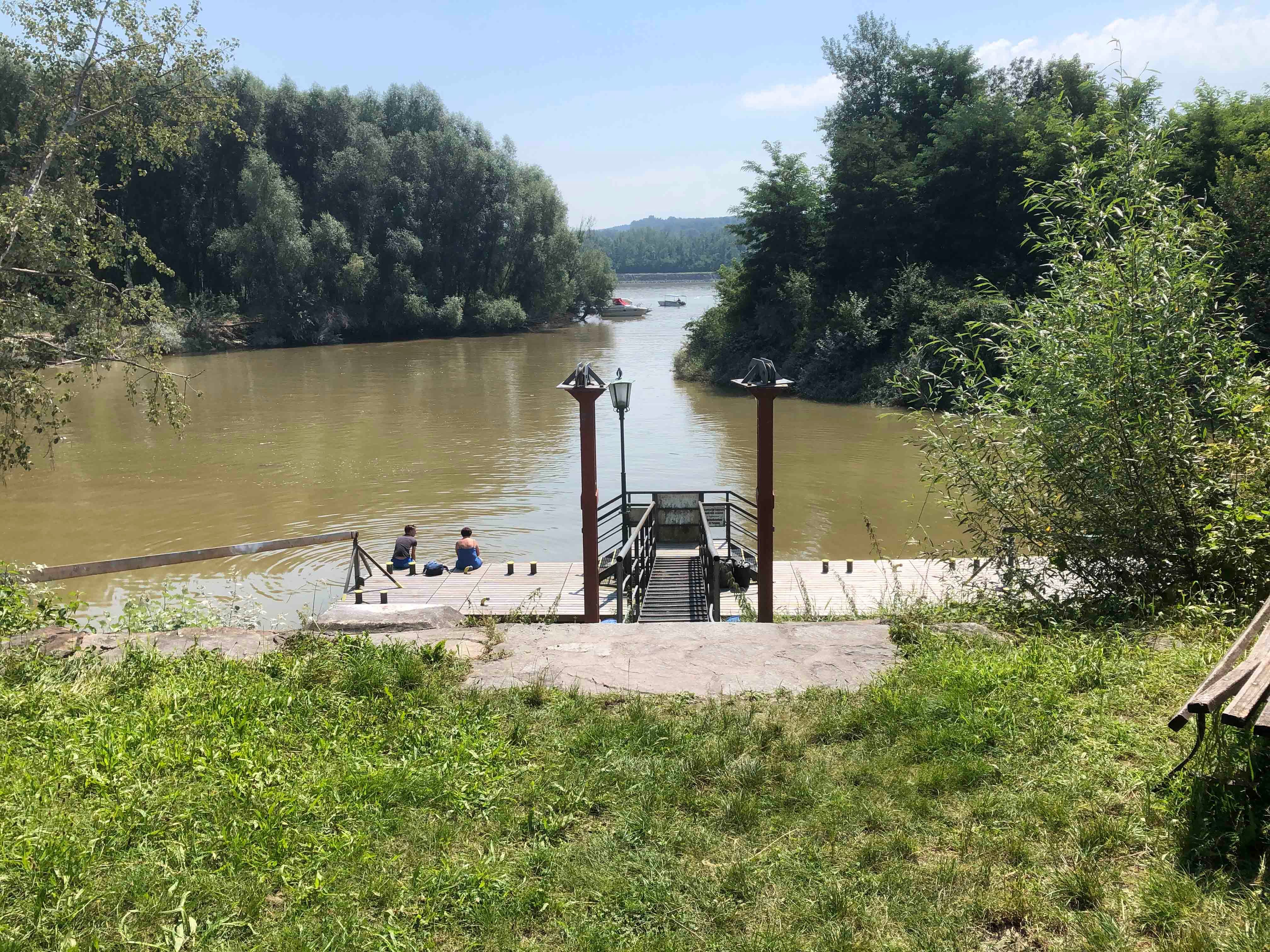 Kikötő kijárat Emmersdorf/Luberegg kikötőnél