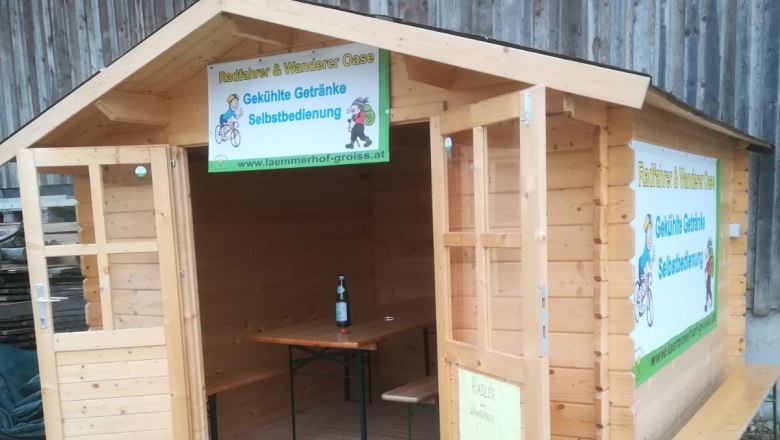 Rest stop at the L&auml;mmerhof Groi&szlig;, &copy; L&auml;mmerhof Groi&szlig;