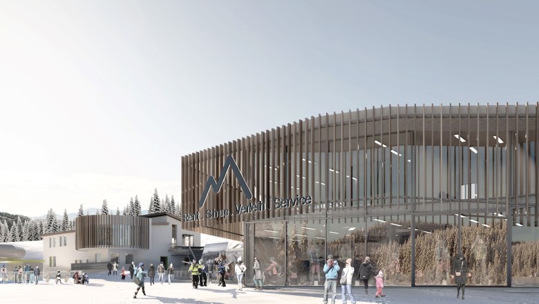 New service and rental station, © Erlebnisalm Moenichkirchen/Kraftwerkarchitektur