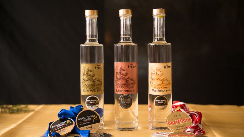 Fine brandies, &copy; Wirtshausbrennerei Krenn