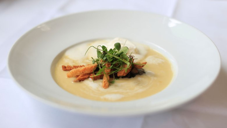 Organic cheese soup, © Gastwirtschaft und Hotel Holzinger