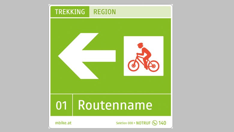 Trekking mountain bike nyomvonalak kitáblázása
