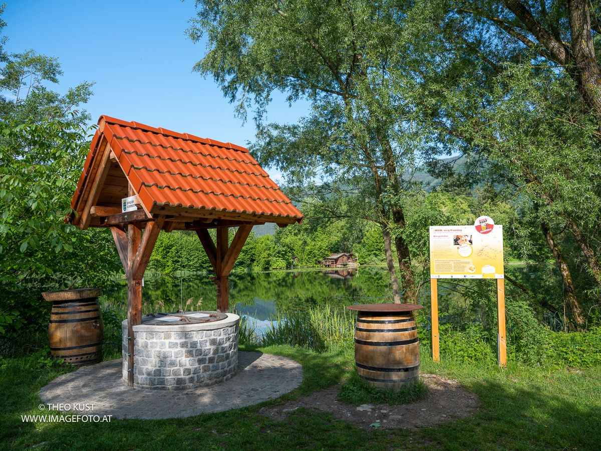 A sörkút a Weiglteich-tónál