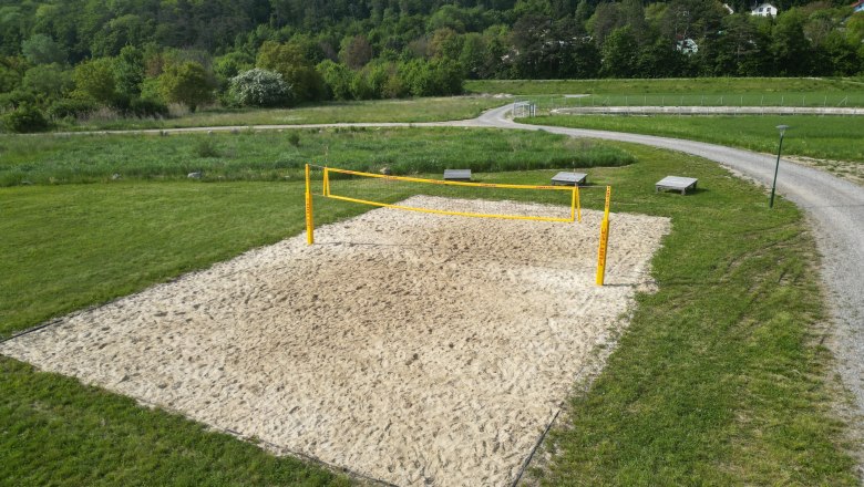 Beach volleyball court, &copy; Patrick Vogl