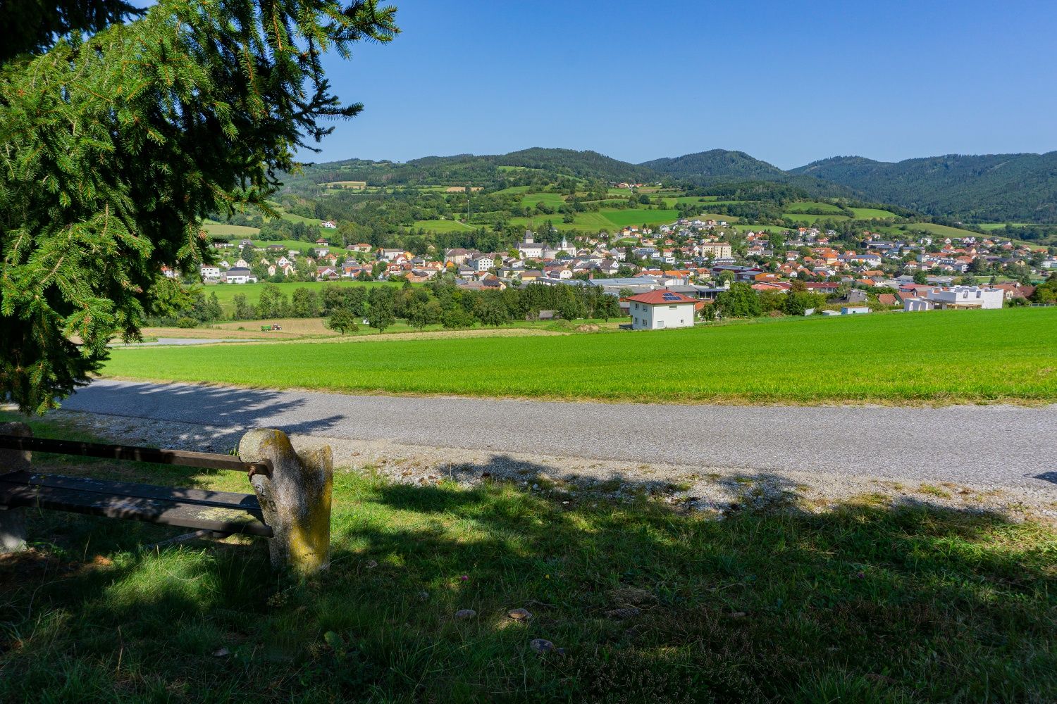 Krempersbach előtt - kilátás Pöggstallra