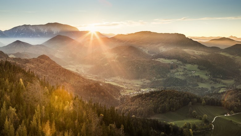 Kilátás a Hohe Wand Természeti Parkból, © Niederösterreich-Werbung/ M. Liebert