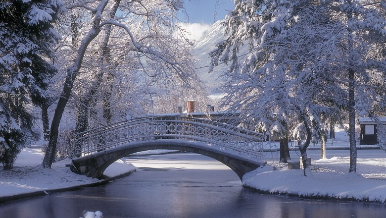 Lenaubrücke bridge in the spa gardens, © Marktgemeinde Reichenau