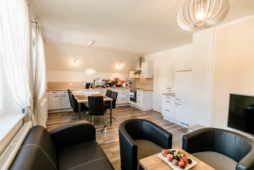 R&R nyaraló apartman nappalija